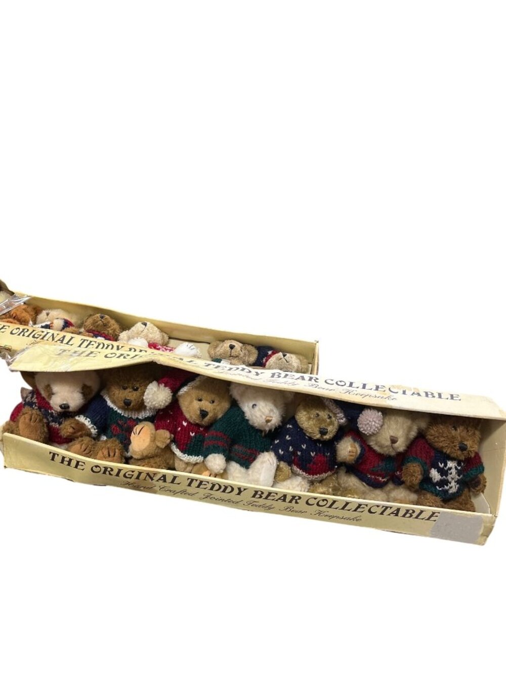 The Original Teddy Bear Collectible VTG handcrafted set of 7 Bears SKU 10-562